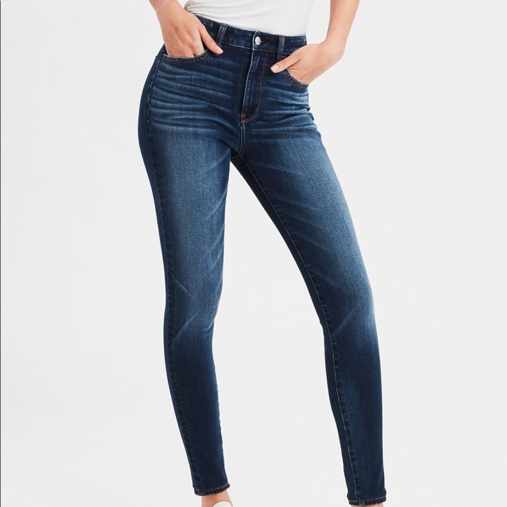 AE Next level super hi rise jegging size 10